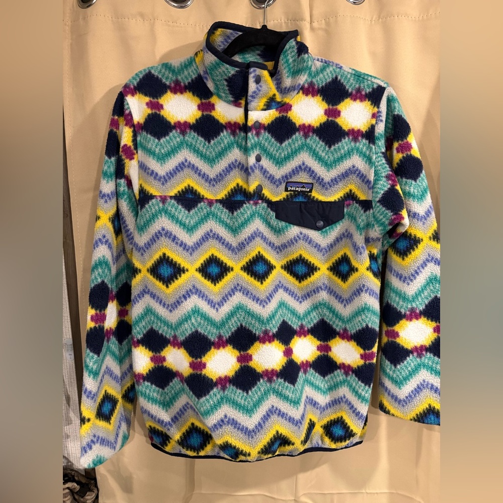 Patagonia Women’s Synchilla Pullover Fleece - Timber
Twist Aztec Print - size S